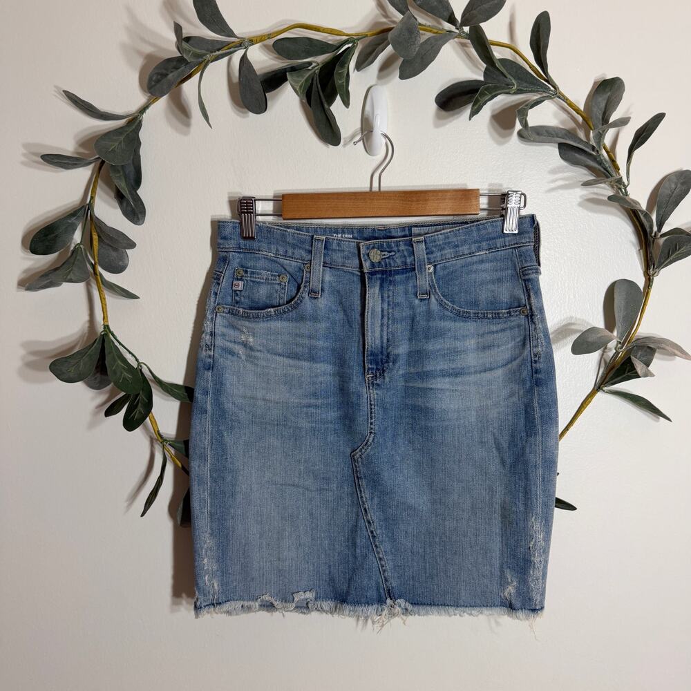 AG The Erin Denim Pencil Skirt